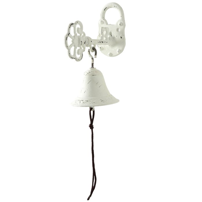 Decorative object Elle, 2 ass., H 15 cm, Metal, White cast iron white